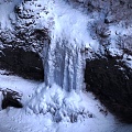 Snow waterfall winter scenery 3d model