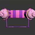 Pink And Purple Animal Ear Headband With Cupcake Decorations And Star Shaped Glasses