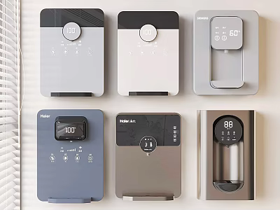 Stylish Modern Daily Electrical Appliances With Various Compact Designs And Smart Features 3d model