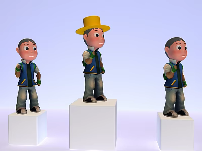 character cartoon 3d model