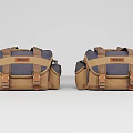 Nikon Blue And Brown Camera Bag With Adjustable Straps For Photography Gear