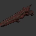 Black And Red Modern Weapon With Metal Body Ergonomic Grip And Tactical Design