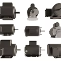 Various Types of Industrial Electric Motors with Different Designs and Structures