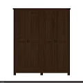Traditional Oak Wooden Wardrobe With Four Doors Classic Design