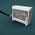 GREE Air Conditioner Fan Outdoor Unit with Copper Tube and Black Hose