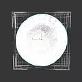 Ancient Metal Weapon Component With Circular Ornate Decorative Edge Design