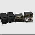 Vintage Electronic Appliances Including Televisions Radios And Classic Tape Players