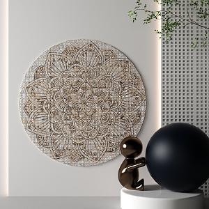 Modern wall carpet 3d model