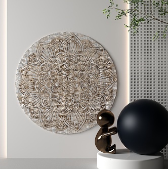 Modern wall carpet 3d model