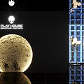 Commercial Lighting Equipment For Nightclub Venue With Moon Lamp And Floor Lamp Decorations