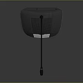 Modern Desktop Headphone Speaker With Black Mic Rod And Silver Mesh Base Design