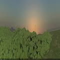 Scenic View Of Wind Turbines On Lush Green Hills During Sunset
