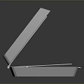 Open Metal Cigarette Case With Stored Cigarettes For Daily Household Use