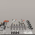 Office Desk Collection With Various Styles Office Chairs And Meeting Tables Layout