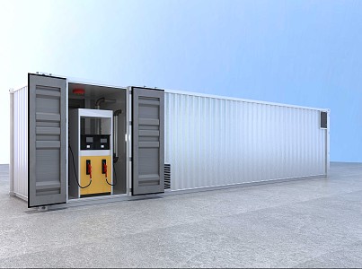 modern container 3d model