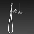 Modern Chrome Bathroom Faucet Fixtures With Showerhead And Sleek Contemporary Design
