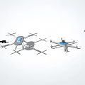 Smart Machines Various Drone Models With Different Designs And Features 3d model