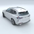 White BMW SUV With Sunroof Stylish Front Design And Alloy Wheels
