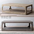 Modern Wooden Coffee Table With Open Structure And Small Large Sizes