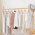 Golden Clothes Rack Organizing Clothes Hats And Storage In Living Space