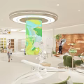 AOKANG Shopping Mall Store With Modern Curved Entrance White Facade And Interior