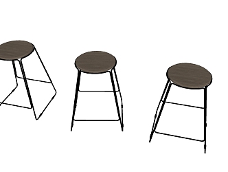 Industrial LOFT Bar Stool 3d model