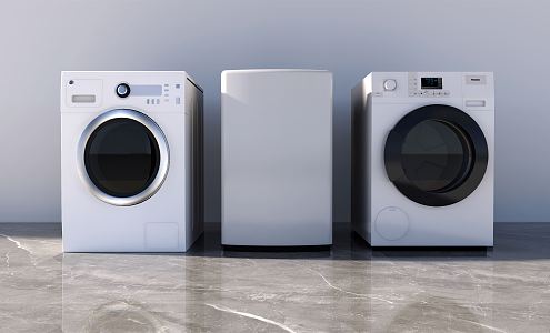 Modern Washer Dryer 3d model