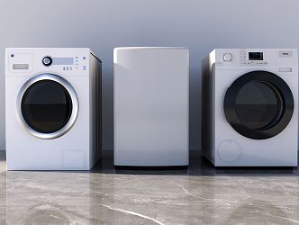 Modern Washer Dryer 3d model