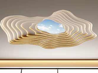 Special-shaped ceiling 3d model