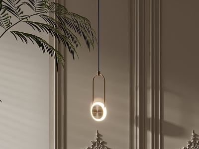 Bedside Chandelier Light Luxury Chandelier 3d model