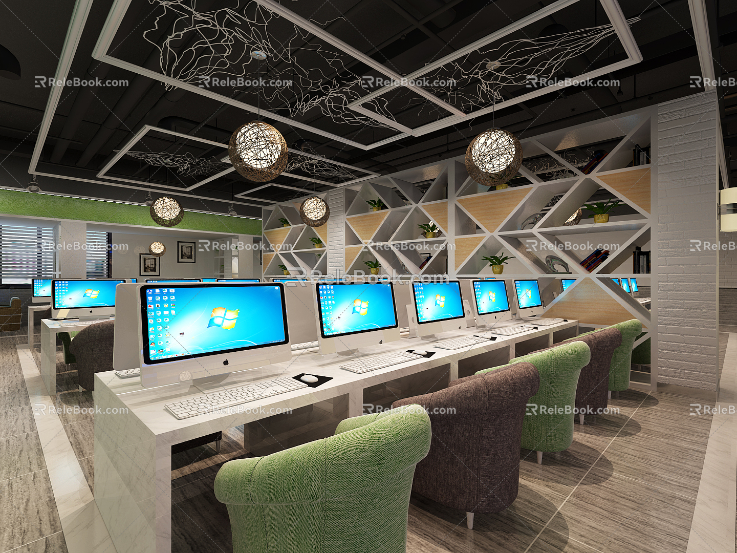 Nordic Internet Cafes 3d model