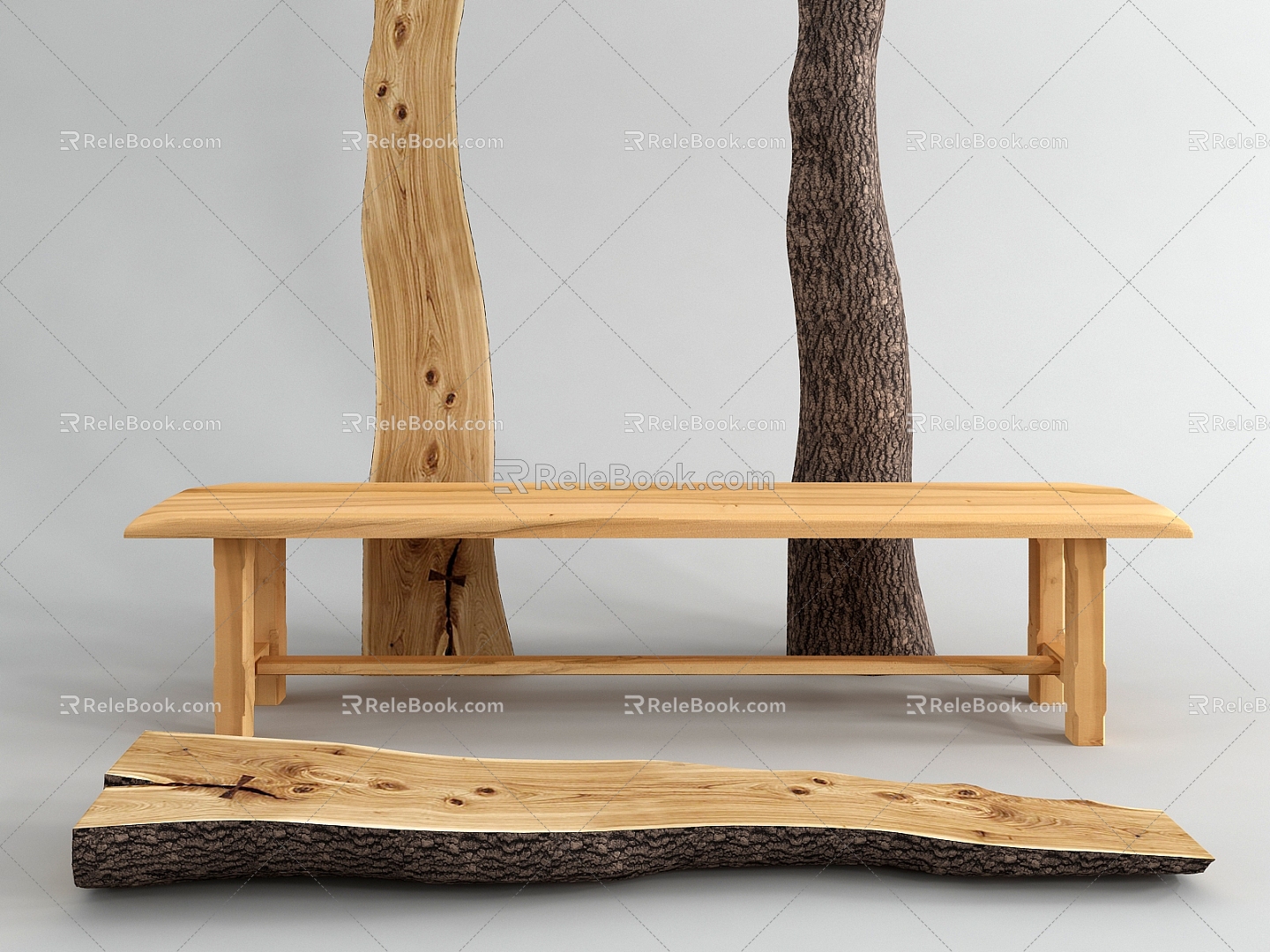 plank wood 3d model