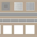 Air Conditioner Vents With Various Grid Patterns And Linear Designs For Home Interior