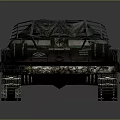 Military Tank 3D Rendering With Cannon Tracks Red Insignia And Number 61
