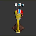 Snail Cartoon Snail Small Snail Reptile Cold Blooded Animal Reptile 3d model