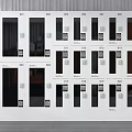 White Modern Public Storage Lockers With Secure Numbered Doors In Community Facilities 3d model