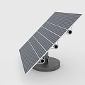 High Efficiency Solar Panel With Adjustable Stand And Stable Base For Home Daily Use 3d model