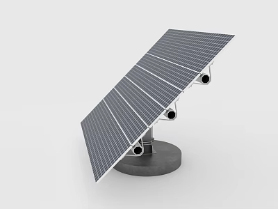 High Efficiency Solar Panel With Adjustable Stand And Stable Base For Home Daily Use 3d model
