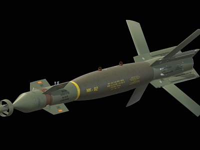 aviation bomb missile military weapon ground penetrating bomb high explosive bomb model