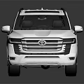 White Modern SUV With Black Roof Front Grille And Alloy Wheels Design