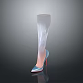 Transparent Prosthetic Leg With High Heeled Shoe As Daily Living Product