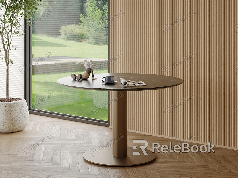 Modern leisure table round table model