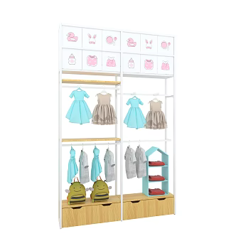 Mingchuang Nakajima Water Table Side Cabinet Shelf Supermarket Shelf Jewelry Store Toy Store Shelf Solar Panel Laminated Panel Headset 3d model