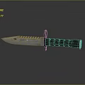 Durable Tactical Military Weapon With Stainless Steel Serrated Blade And Black Grip