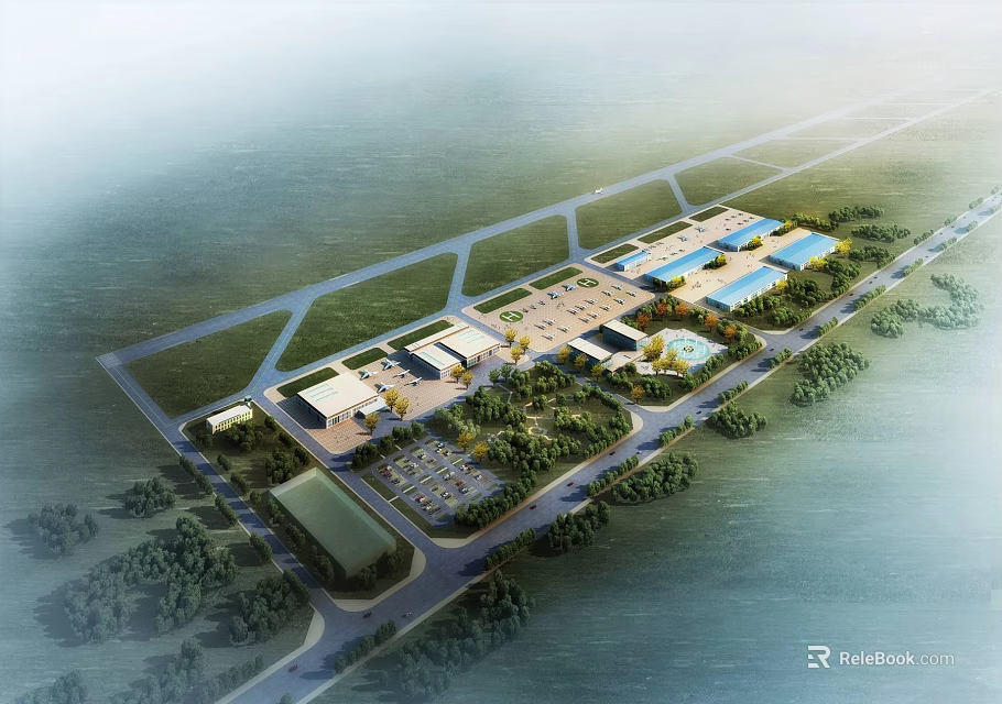 Shower And Sauna Complex In Scenic Waterfront Area 3d model 