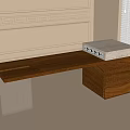 Modern island table 3d model