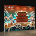 Daughter Kingdom Photo Spot With Traditional Chinese Architecture And Mountain Backdrop