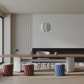 Modern table combination 3d model
