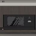 Modern Wooden TV Stand Interior Design With Built-in TV Display Shelf And Storage Drawers
