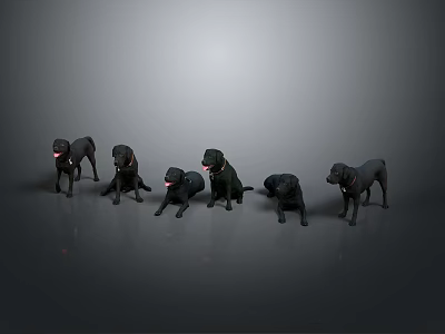 Modern Dog Labrador Dog Toy Toy Dog 3d model